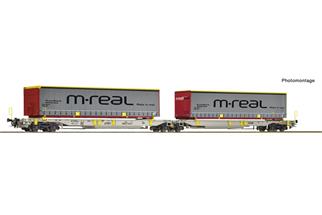 Roco H0 (DC) AAE Doppeltaschen-Gelenkwagen T2000, AAE