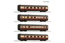 Roco H0 (DC) DB 4-tlg. Set: Mittelwagen zum Dieseltriebzug BR 601, DB