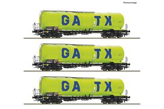 Roco H0 (DC) GATX 3-tlg. Set: Kesselwagen
