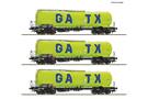 Roco H0 (DC) GATX 3-tlg. Set: Kesselwagen