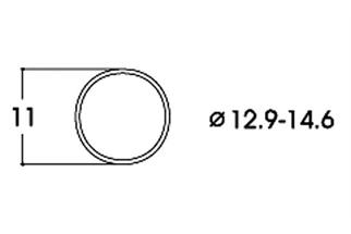 Roco H0 (DC) Haftringsatz Ø 12,9-14,6 mm (Inhalt: 10 Stk.)