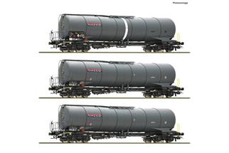 Roco H0 (DC) Nacco 3-tlg. Set: Kesselwagen