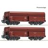 Roco H0 (DC) PKP 2-tlg. Set: Selbstentladewagen, PKP