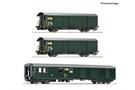 Roco H0 (DC) PTT 3-tlg. Set: Postwagen, PTT