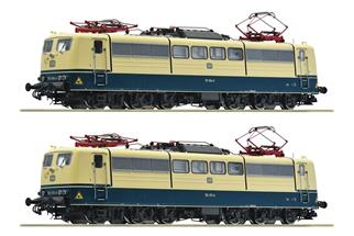 Roco H0 (DC Sound) DB Elektrolok-Doppelset 151 094-0 + 117-9, blau/beige, Ep. IV, 2-tlg.