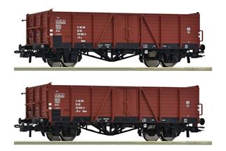 Roco H0 DR Hochbordwagen-Set El-u, Ep. IV, 2-tlg.