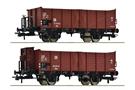 Roco H0 DR Hochbordwagen-Set Omu, Ep. III, 2-tlg.