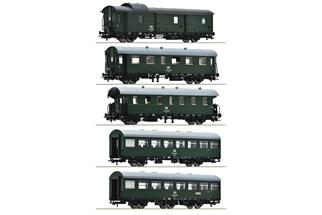 Roco H0 DR Personenwagen-Set, Ep. IV, 5-tlg.
