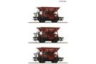 Roco H0 DRB Schotterwagen-Set Bauart Talbot, Ep. II, 3-tlg.