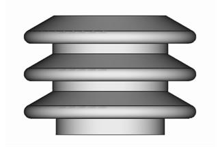 Roco H0 (ET) Isolatoren Stromabnehmer, schokoladenbraun