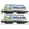 Roco H0 Holcim Silowagen-Set Uacs, neues Logo, Ep. VI, 2-tlg.