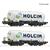 Roco H0 Holcim Silowagen-Set Uacs, neues Logo, Ep. VI, 2-tlg.