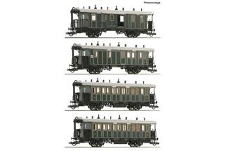 Roco H0 KBayStsB Personenwagen-Set Lokalbahnzug, Ep. I, 4-tlg.