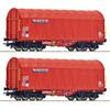 Roco H0 NACCO Schiebeplanenwagen-Set Shimmns, Ep. VI, 2-tlg.