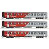 Roco H0 ÖBB Nahverkehrswagen-Set Bmpz-l, CityShuttle, Ep. VI, 3-tlg.