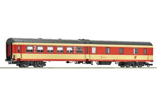 Roco H0 ÖBB Reisezugwagen BDmpz, 2. Klasse mit Gepäckabteil, Sparlack, Ep. IV-V
