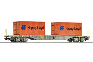 Roco H0 PKP Containertragwagen Sgns, 2x20' Hapag-Lloyd, Ep. V-VI