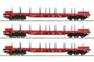 Roco H0 RailCargoWagon Rungenwagen-Set Rs, Ep. VI, 3-tlg.