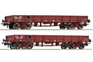 Roco H0 SNCF Niederbordwagen-Set TP, Ep. III-IV, 2-tlg.