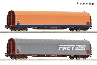 Roco H0 SNCF Schiebeplanenwagen-Set Rils, Ep. IV-V, 2-tlg.