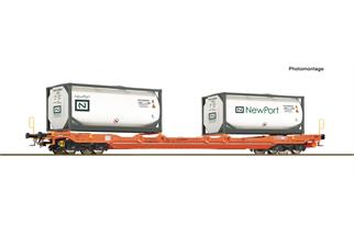 Roco H0 Wascosa Taschenwagen T5, Tankcontainer, Ep. VI