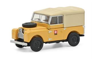 Schuco H0 Land Rover 88, PTT, gelb