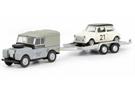 Schuco H0 Land Rover I mit Anhänger