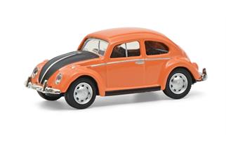 Schuco H0 VW Käfer, orange/schwarz