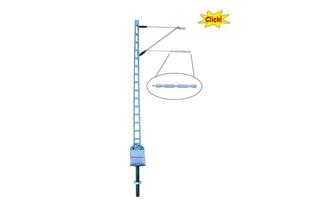 Sommerfeldt H0 Click Gitter-Streckenmast mit Ausleger