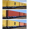 Sudexpress H0 Budamar Container-Doppeltragwagen-Set Sggrrs 80', Ep. VI, 3-tlg.