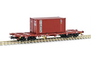 Sudexpress H0 CP Containertragwagen Sgmms, 20'-Container Tiphook, Ep. V