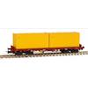 Sudexpress H0 Medway Niederbordwagen Sgs, 2x20'-Container Racoes Valouro, Ep. VI