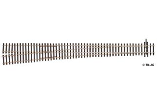 Tillig Elite-Gleis Weiche links Radius 2200 mm (EW6), 6.34°