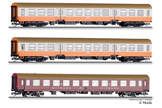 Tillig H0 EBS Reisezug-Wagenset 2 Museums-Städteexpress, Ep. VI, 3-tlg.