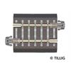 Tillig H0m/TT-Bettungsgleis BG5 gerade 36.5 mm, grau