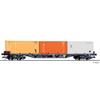 Tillig TT DR Containertragwagen Rgs 3910, 3x20'-Container, Ep. IV