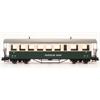 Train Line 45 IIm RhB Vierachs-Plattformwagen ABC 615, grün/beige