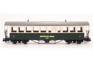 Train Line 45 IIm RhB Vierachs-Plattformwagen B 2250, grün/beige