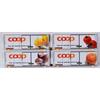 Viessmann H0 Coop/Railcare Kühlcontainer-Set Citrone/Orange/Pilz/Tomate, 4-tlg.