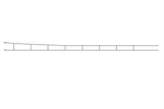 Viessmann H0 Fahrdraht zum Abspannen L=400 mm (Inhalt: 3 Stk.)