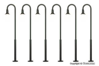 Viessmann H0 LED-Bogenleuchte, warmweiss (Inhalt: 6 Stk.)