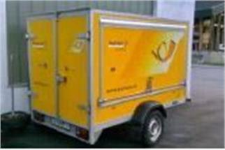 VK-Modelle H0 Einachsiger Anhänger der Schweizer Post