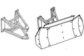 Weinert H0 Schneepflug mit Halterung