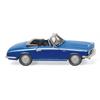 Wiking H0 Glas 1700 GT Cabrio, blau metallic