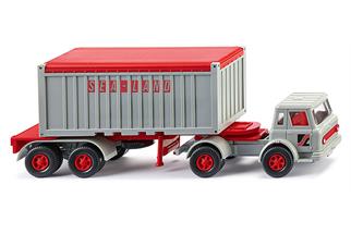 Wiking H0 International Harvester 20'-Containersattelzug, Sealand