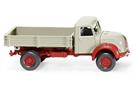 Wiking H0 Magirus Pritschenkipper, kieselgrau
