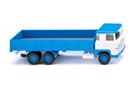 Wiking H0 Scania 111 LBT Hochbordpritschen-LKW, weiss/himmelblau