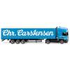 Wiking H0 Scania R420 Topline Gardinenplanensattelzug Sped. Chr. Carstensen