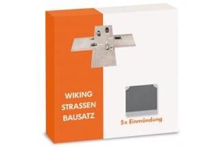 Wiking H0 Strassen Bausatz, Einmündung (Inhalt: 5 Stk.)