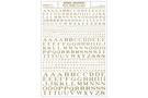 Woodland Decals Buchstaben Roman R.R., gold